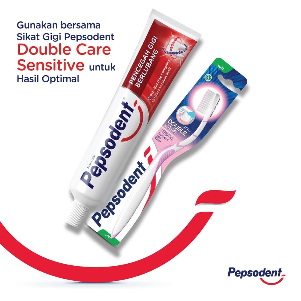 Pepsodent PASTA GIGI Pencegah Gigi Berlubang Anti-cavity Toothpaste Dgn MikroKalsium 190G