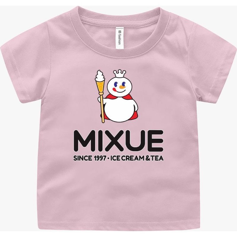 [Dunia.Oblong] Kaos Anak Unisex Cowok/Cewek Mixue Besar Baju Anak Digital Print Untuk Anak Usia 2-10 Tahun