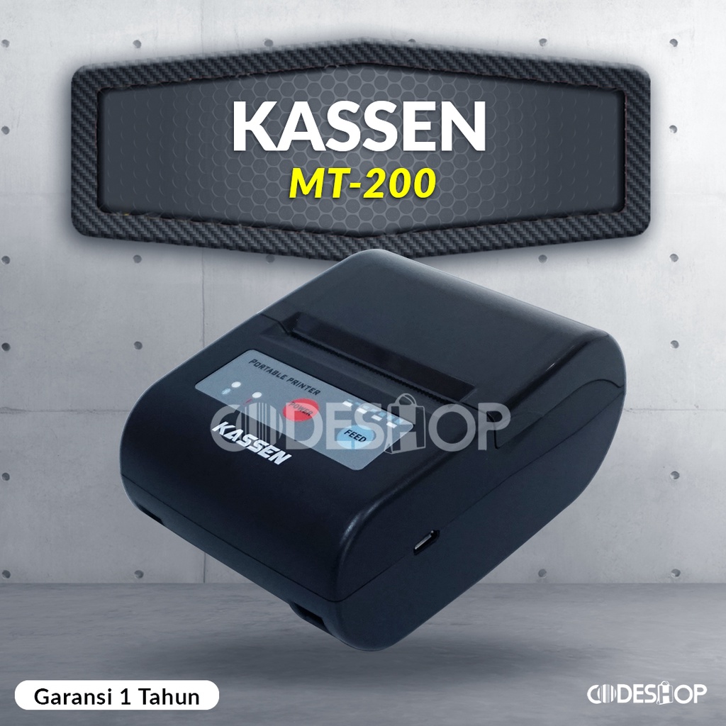 Mobile Printer Bluetooth KASSEN MT200 Mokapos Pawoon Loyverse RPP02N