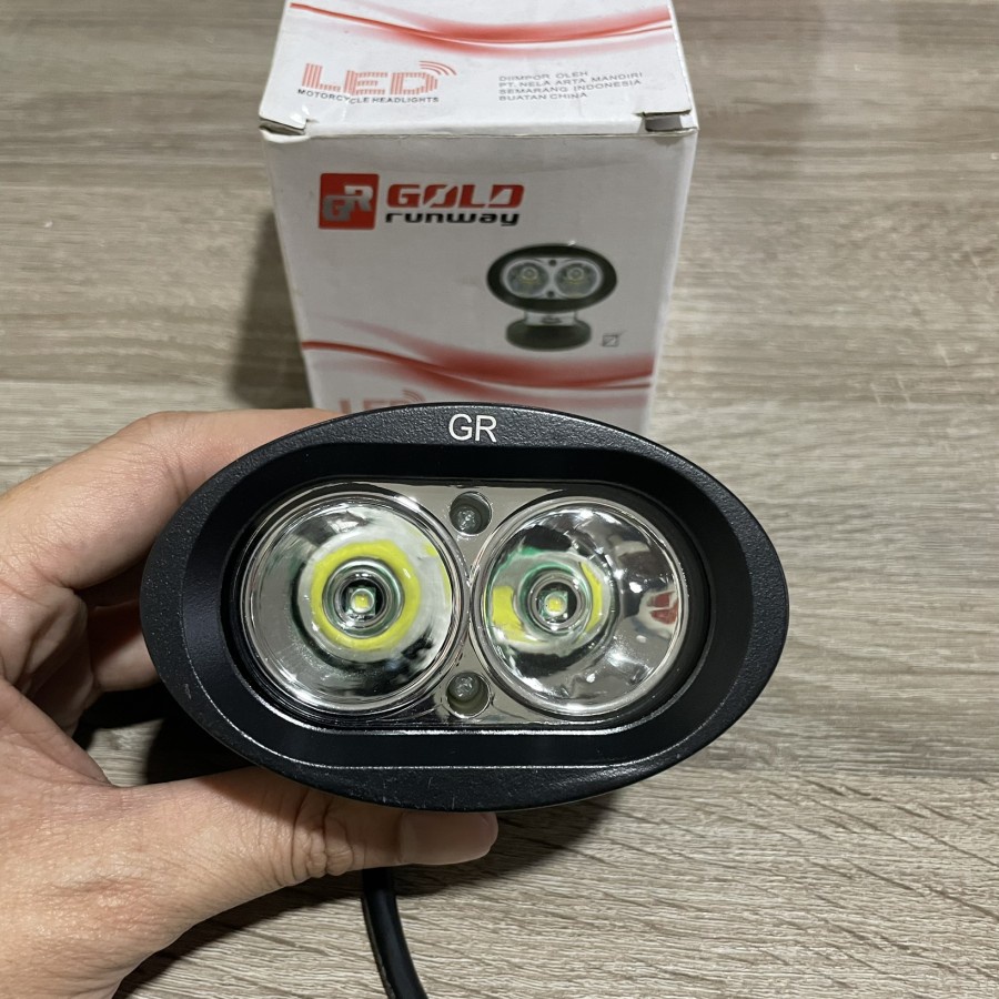 LAMPU TEMBAK SOROT LED 2 MATA OWL 20WATT 1 MODE WORKLIGHT CREE 2 MATA