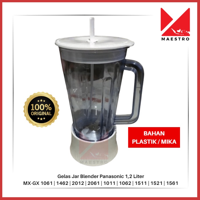 Gelas Blender Panasonic MX-GX 1462 1061 1011 Pisau Jus Jar PLASTIK SET