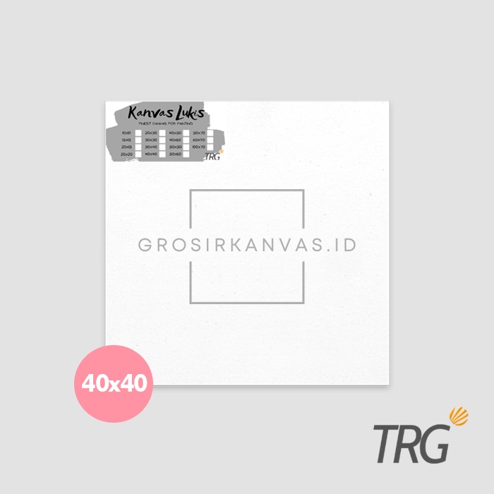 

Grosir Kanvas Lukis 40 x 40 cm TRG - Canvas Board 40x40 TRG
