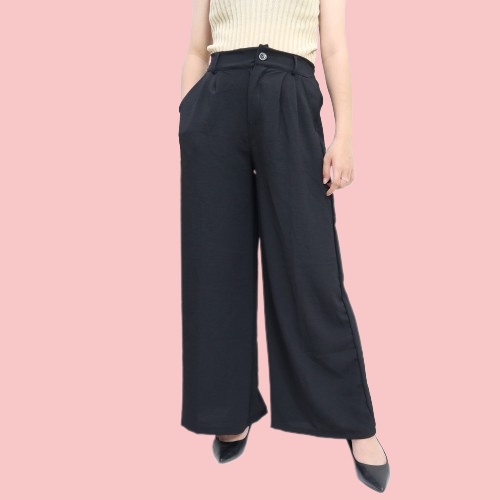 KULOT HIGHWAIST PREMIUM AIRFLOW CRINCKLE BUTTON WANITA