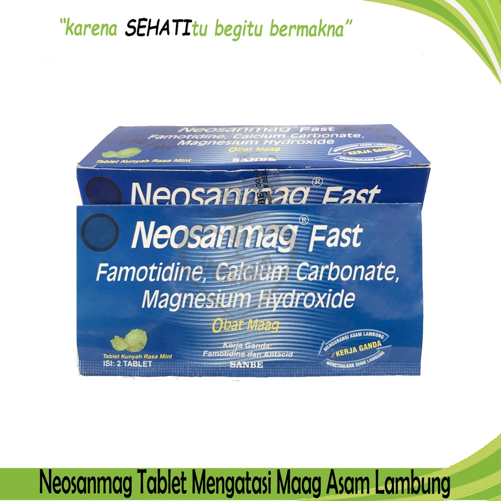 Neosanmag Fast Tablet Mengatasi Gejala Asam Lambung Maag