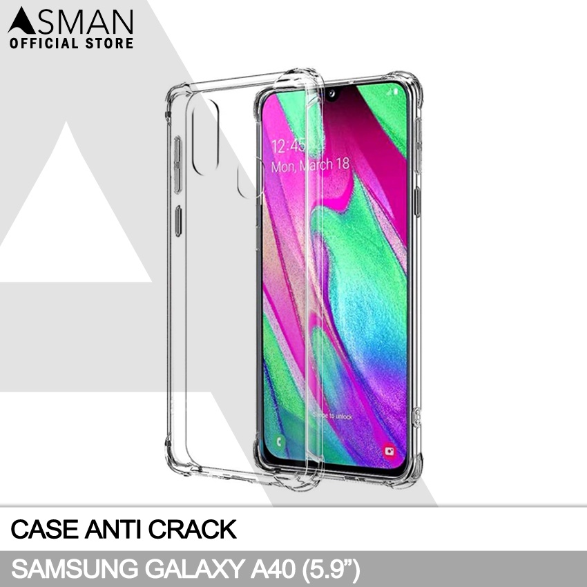 Anti Crack Samsung Galaxy A40 (5.9&quot;) | Soft Case Anti Bentur - Clear