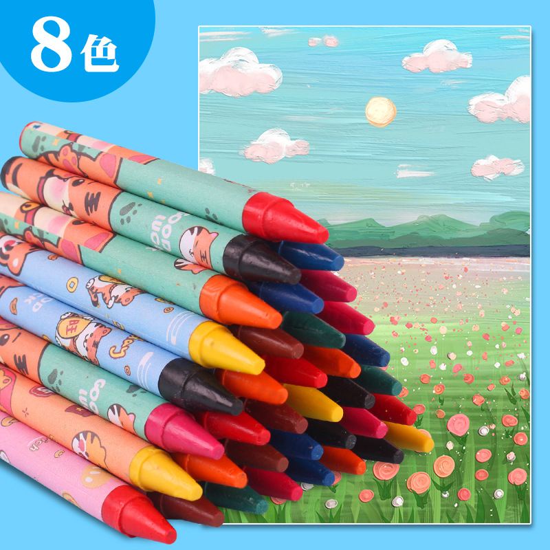 

ATK PENSIL CRAYON EDUKASI GAMBAR CRAYON WARNA WARNI 9CM