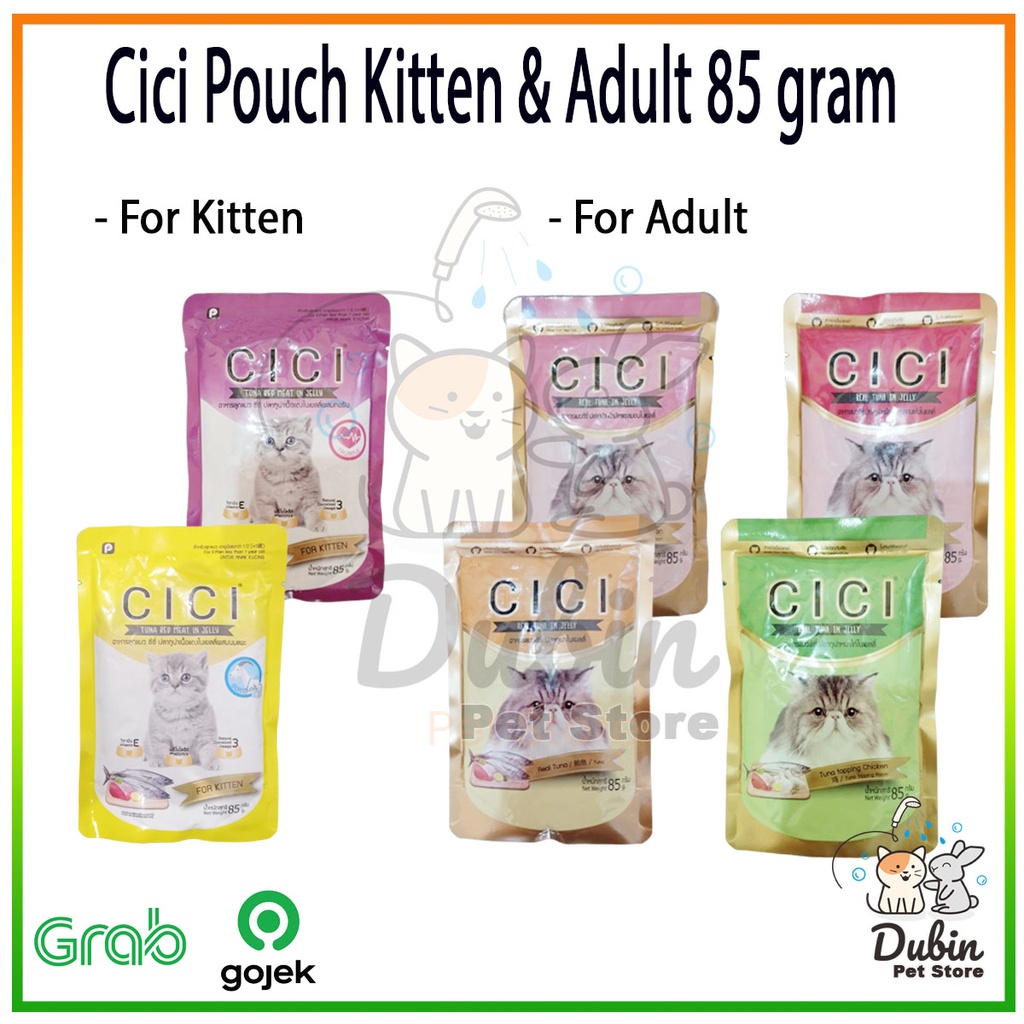 Cici Pouch 85gr - Makanan Basah Kucing Cici - Cici Sachet 85 gram Wet Food - Makanan Kucing Basah Ci