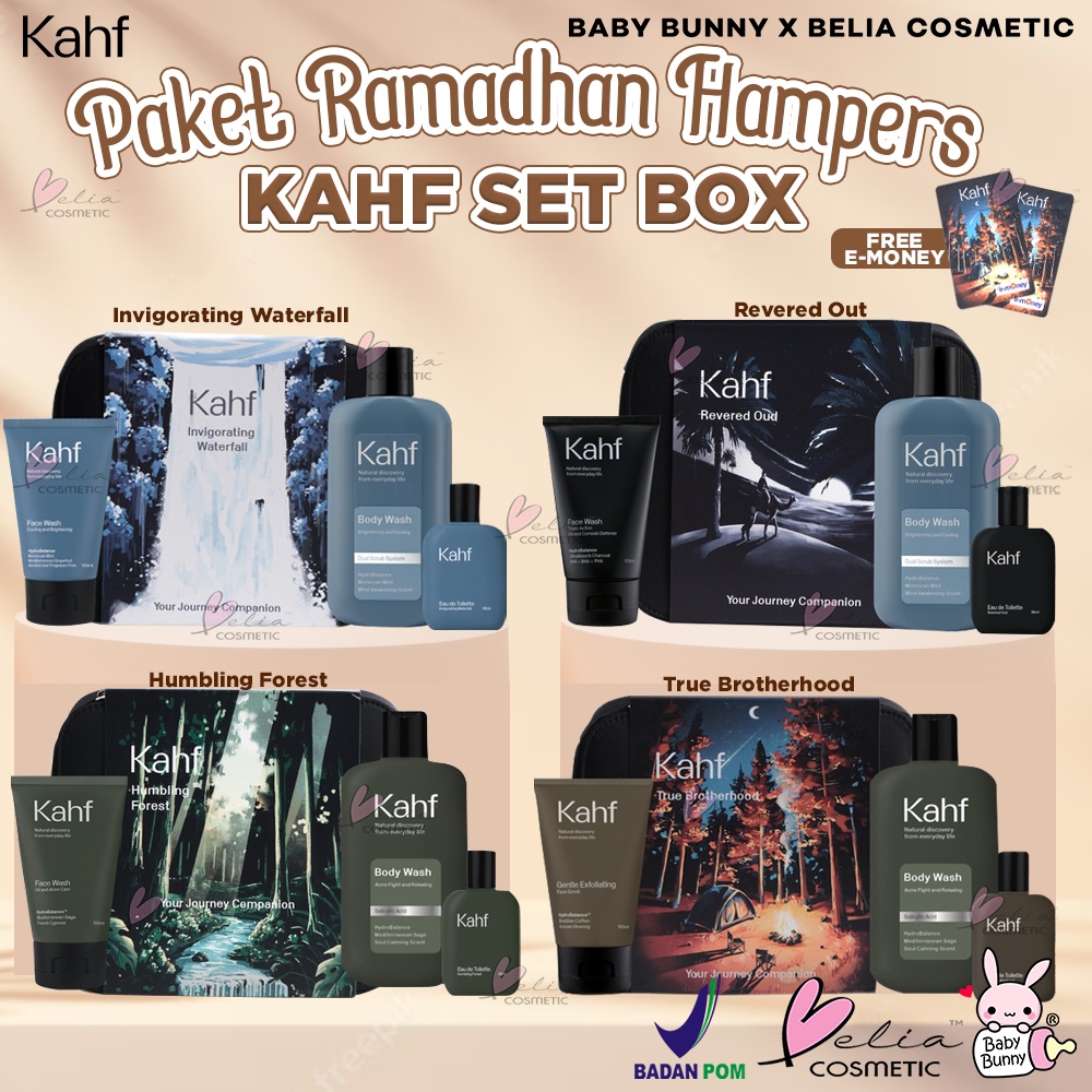 ❤ BELIA ❤ KAHF Paket Ramadhan Hampers | Invigorating Waterfall | Humbling Forest | Revered Oud | True Brotherhood | BPOM