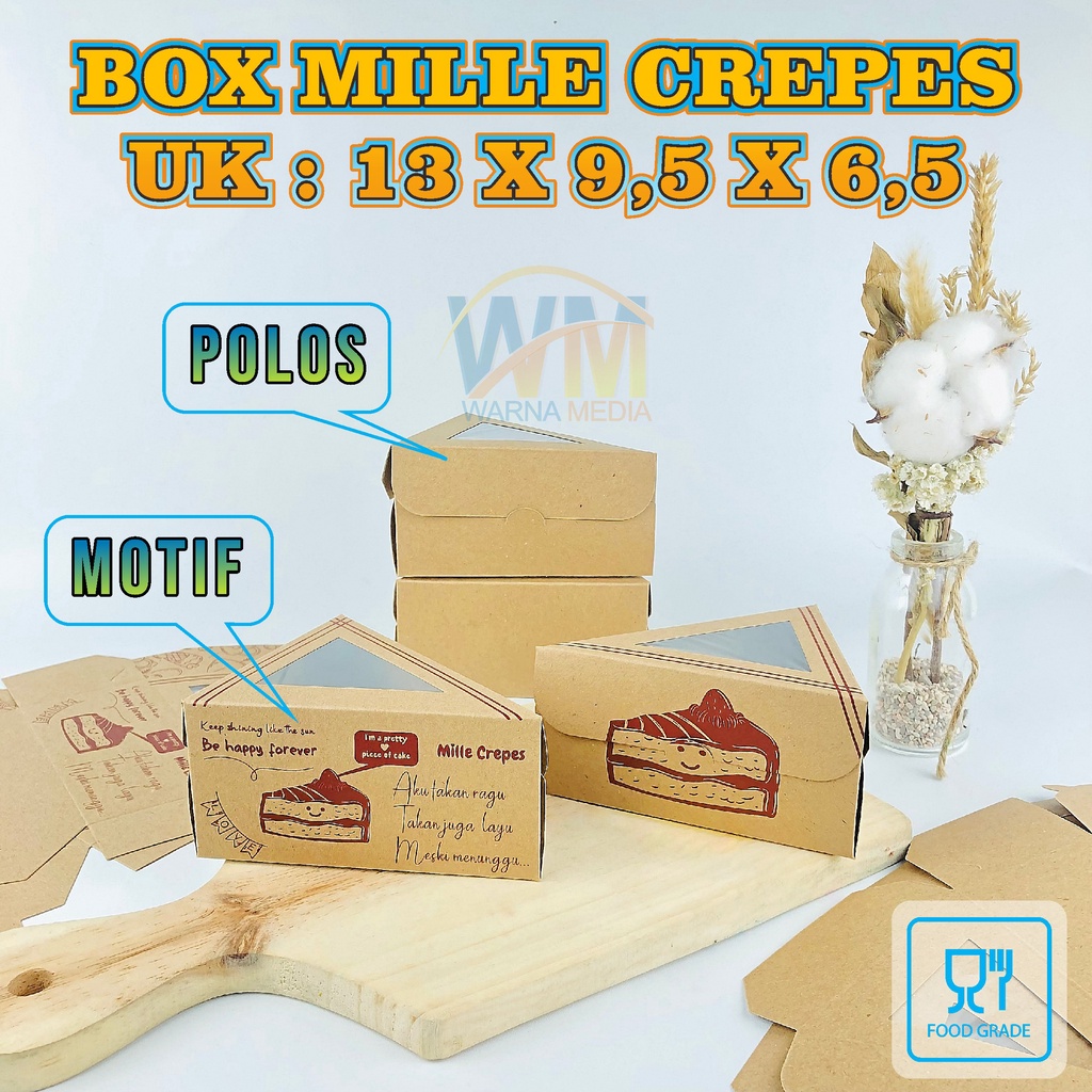 Mika Mille Crepes Slice / Mika Segitiga Kue Slice / Kemasan Slice Cake / Mika Mille Crepes Cake / Mika Kue Segitiga / Mika Kue Segitiga Untuk Kue Tart Per Slice / Cake Slice Box / Kemasan Kue Segitiga / Box Kue Segitiga Slice Cake / Mika Segitiga  Cake