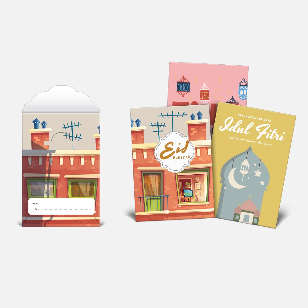 

bukuqu Amplop [Isi 6 Pcs] S #Eid - Edisi Lebaran - Uk 5,5x8 cm - Idul Fitri - Angpau