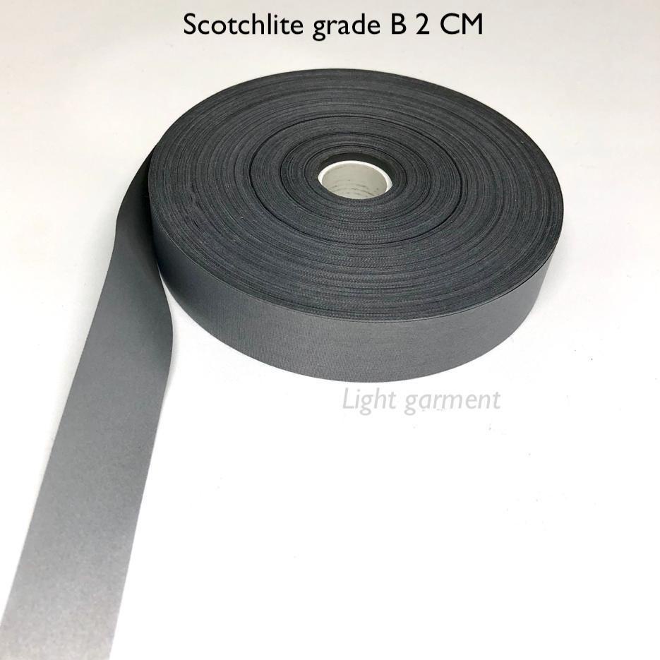 

➳ Scotchlite skotlet scotlight pita pemantul cahaya kain jahit B 2 cm per roll ♕
