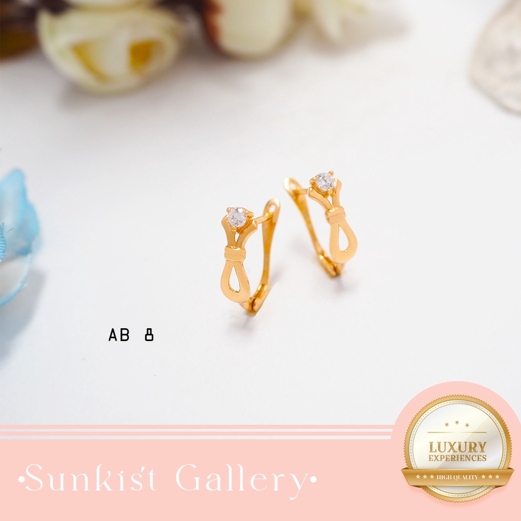 ANTING EMAS ASLI KADAR 6K/300 DAN KADAR 8K/375 ANTING EMAS MUDA ANTING MURAH EMAS ASLI AB 8
