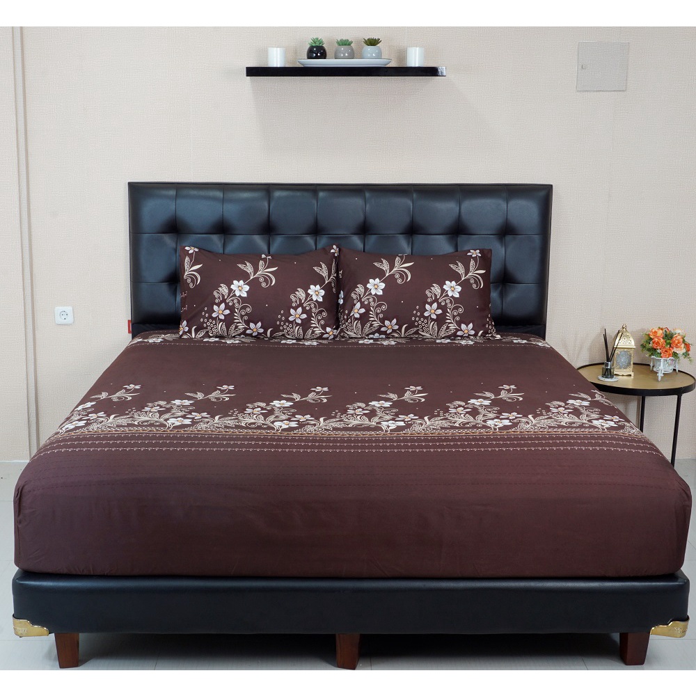Idola Style Veronica Sprei 100 / 120 Micro Print Tinggi 30 cm MP-8170