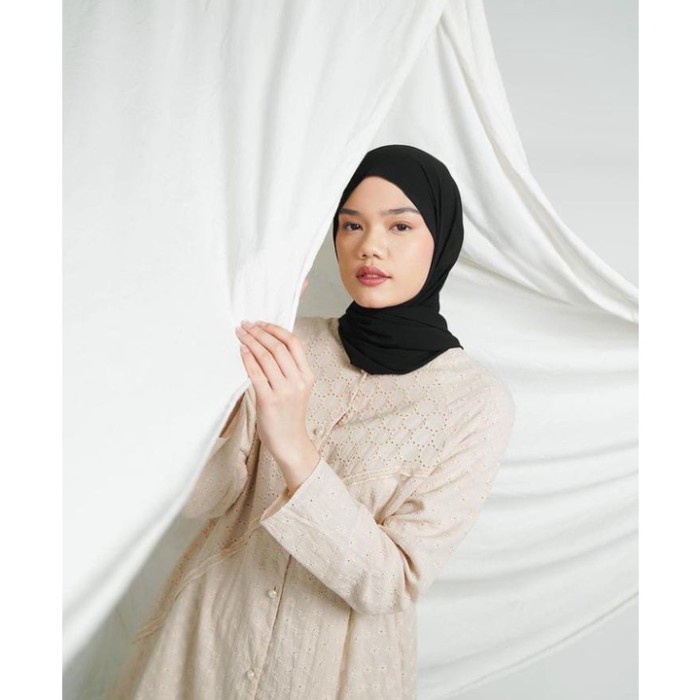 Tunik Lebaran Queensland Tunik Wanita Muslim Lengan Panjang I31000033Q Cream - S H2P3