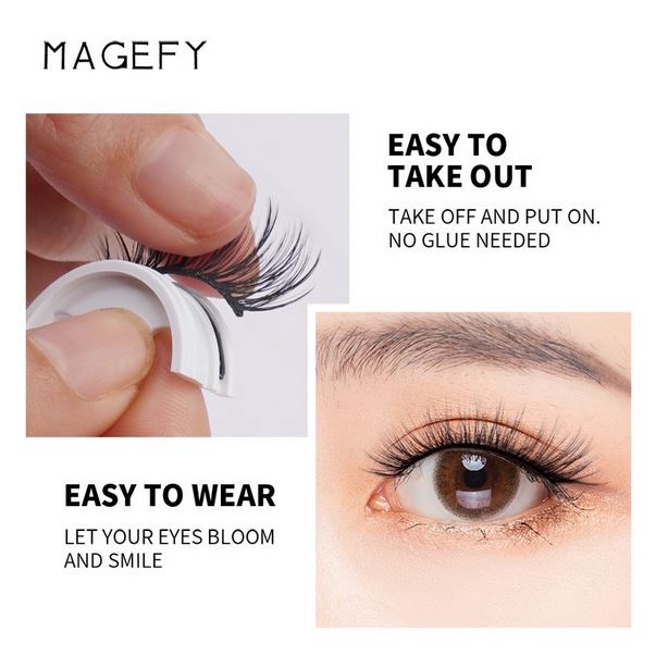 Bulu Mata Palsu Magnet Magic 3D Tanpa Lem Reusable Self Adehsive Eyelash Extention Magnetic