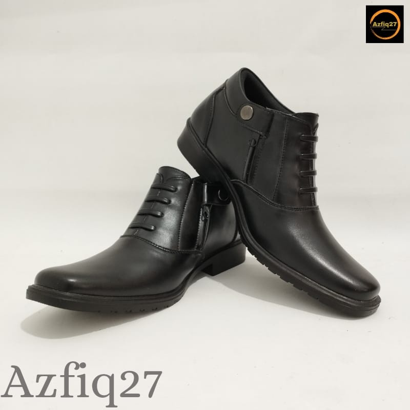 Sepatu Pdh TNI POLRI SECURITY Dop Model Terbaru Tali Mati Pengencang Resleting YKK Azfiq27 #7 Dop