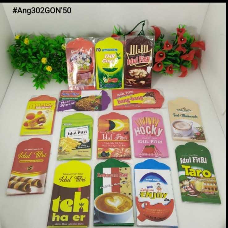 MURAH PACK ISI 100 - AMPLOP LEBARAN ANGPAU PACK ISI 100 PC KAKARTER / SNAK / UANG / MINUMAN HADIAH IDUL FITRI