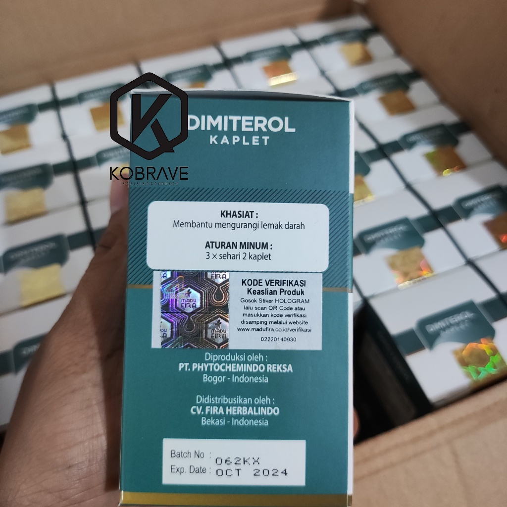 DIMITEROL Kaplet Obat Kolestrol Herbal Atasi Trigliserida Melancarkan Peredaran Darah