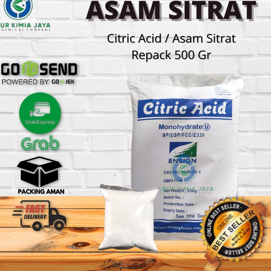 

(ORIGINAL) Citric Acid / Citrun / Asam Sitrun 500 gr