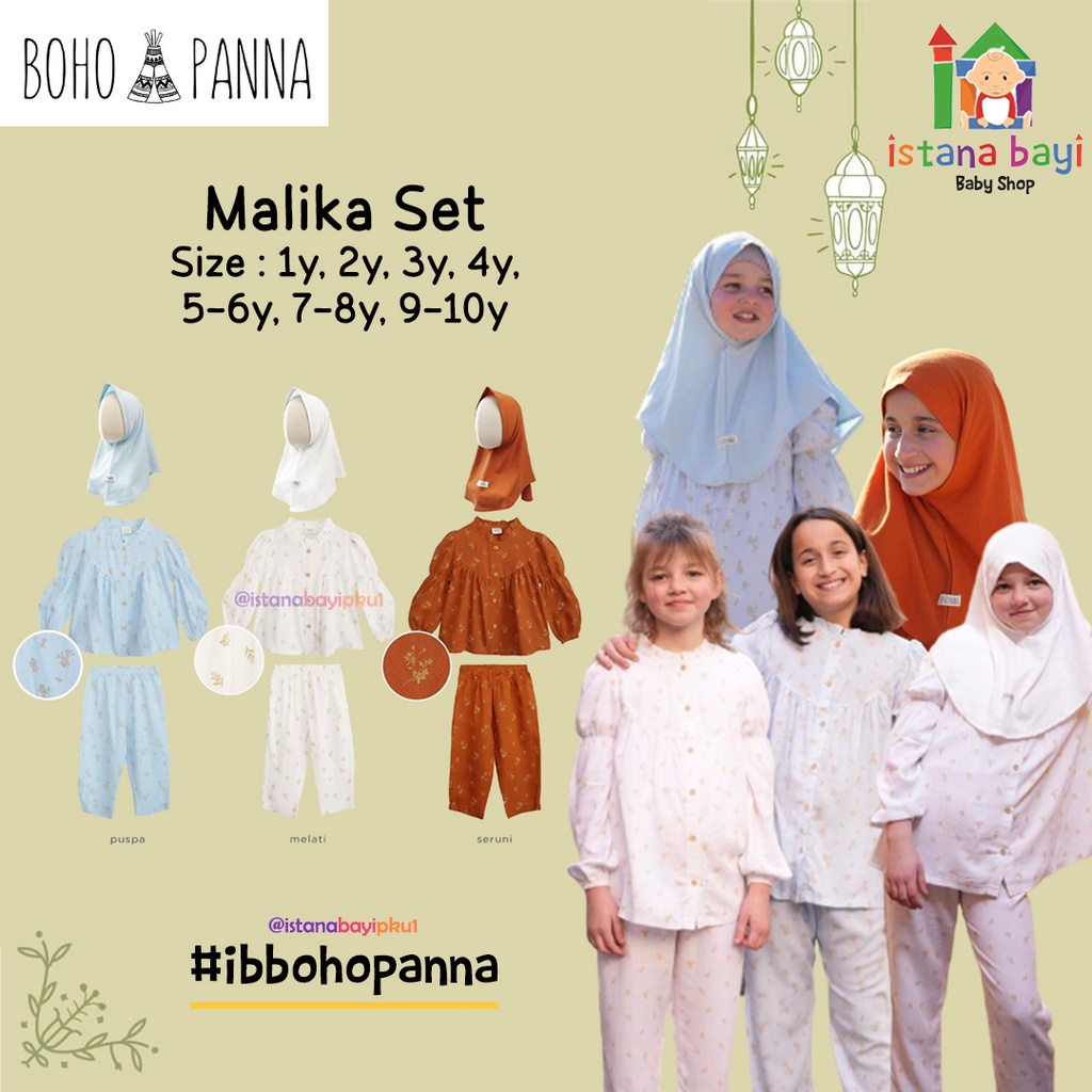 BOHOPANNA MALIKA SET RAYA COLLECTION - SETELAN ANAK / IED COLLECTION