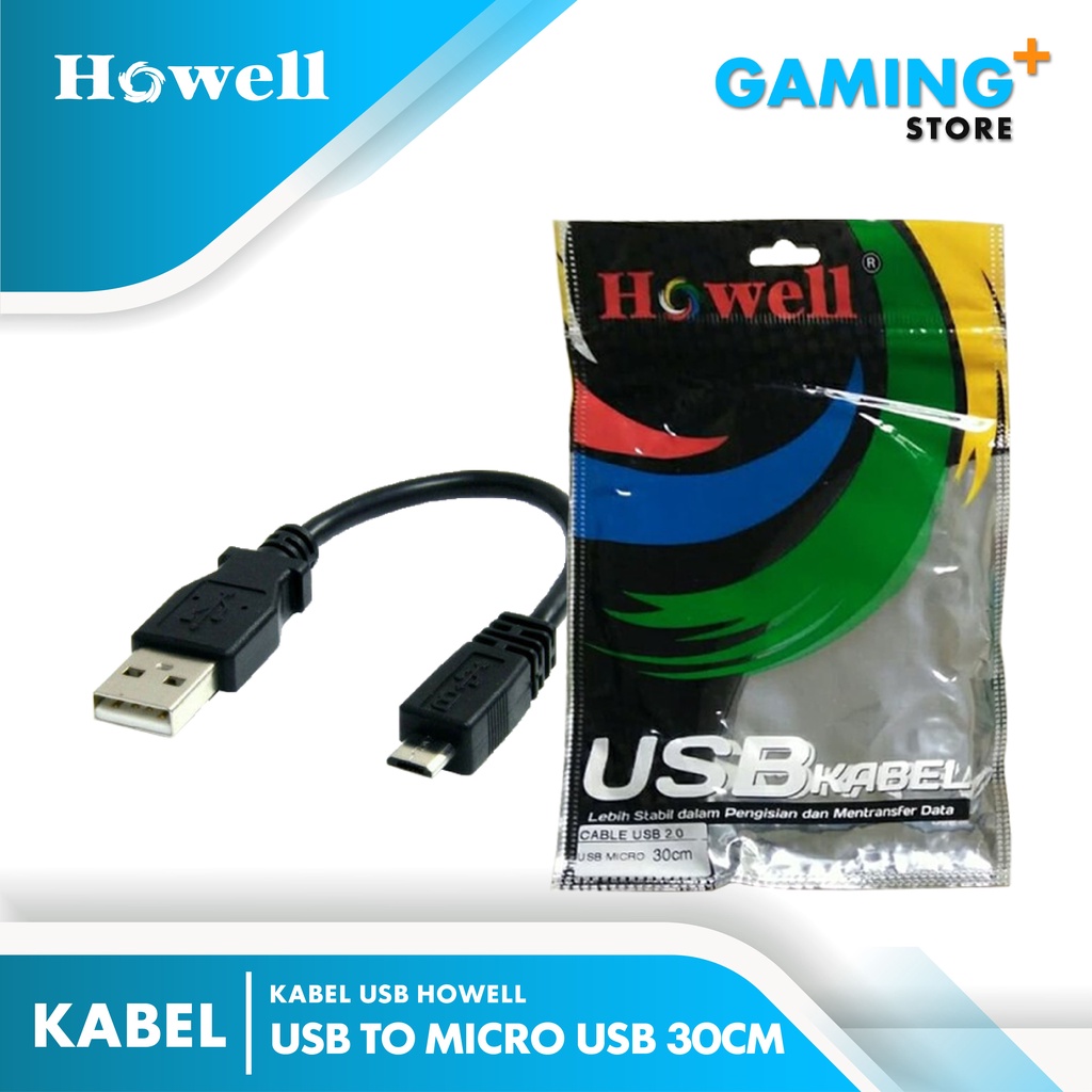 Kabel USB to Micro USB 30CM Howell / Kabel Data USB to Micro USB