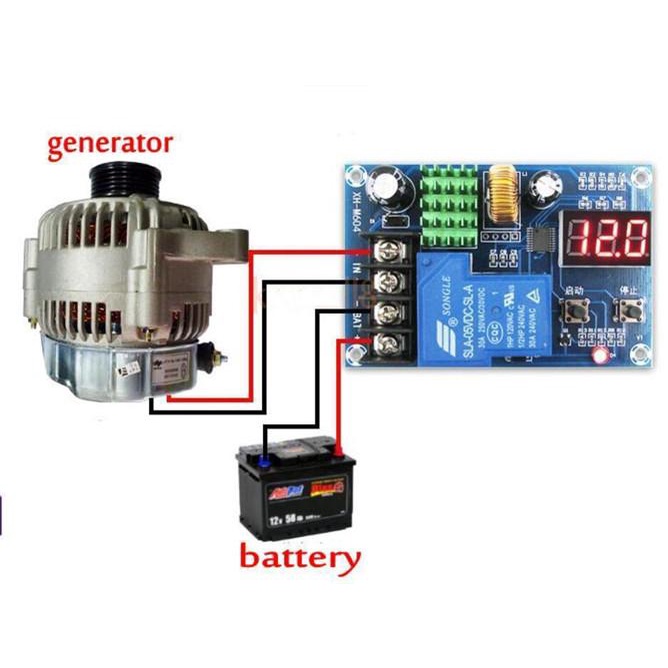 Battery Charger Control Module 6-60V XH-M604 kontroller Cas Baterai 12V 24V 48V xh-m604 Saklar Pelindung Charger Baterai Lead-acid  Papan Modul Pelindung