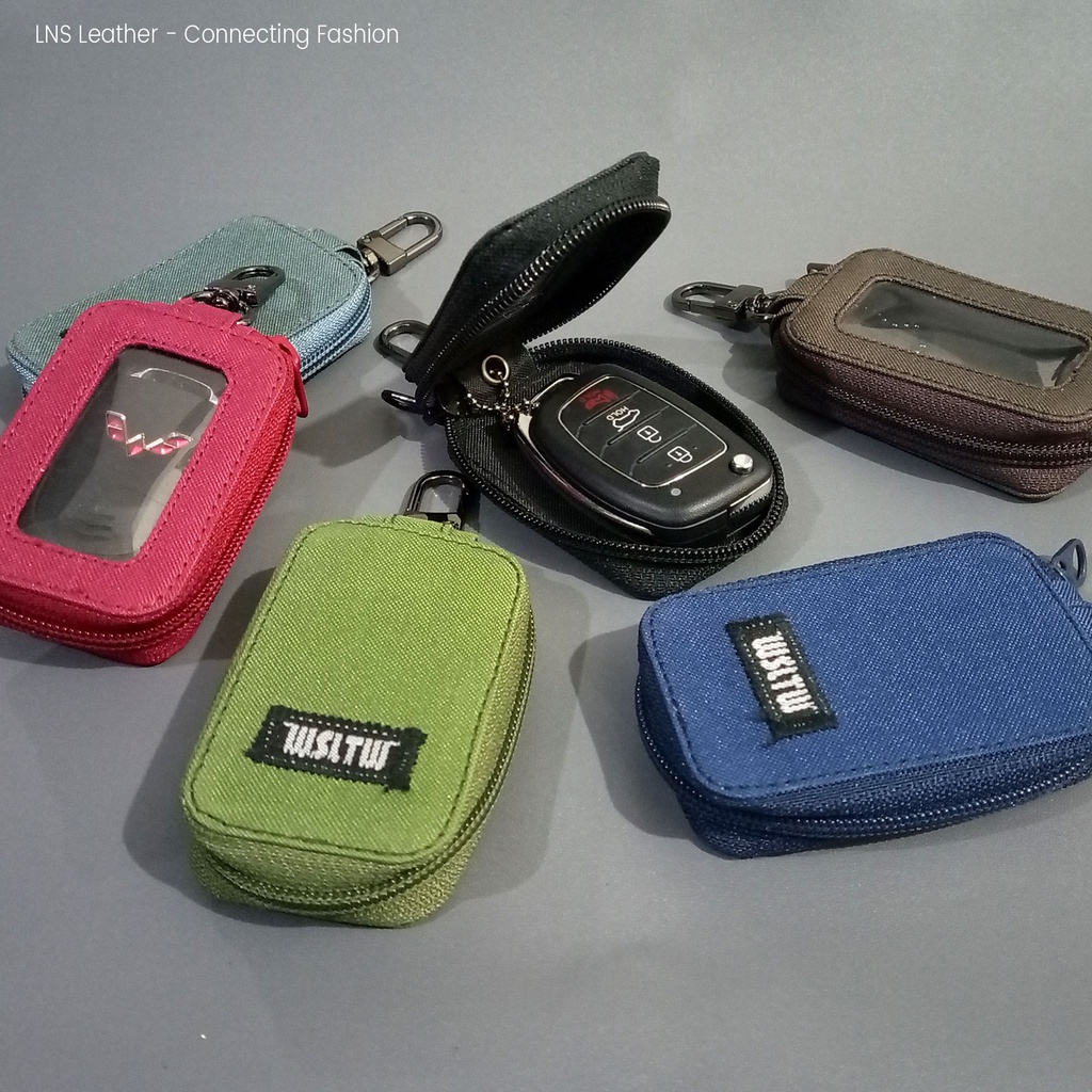 Gantungan Kunci Mobil Remote Keyless Dompet STNK Motor Universal Keychain Premium Original