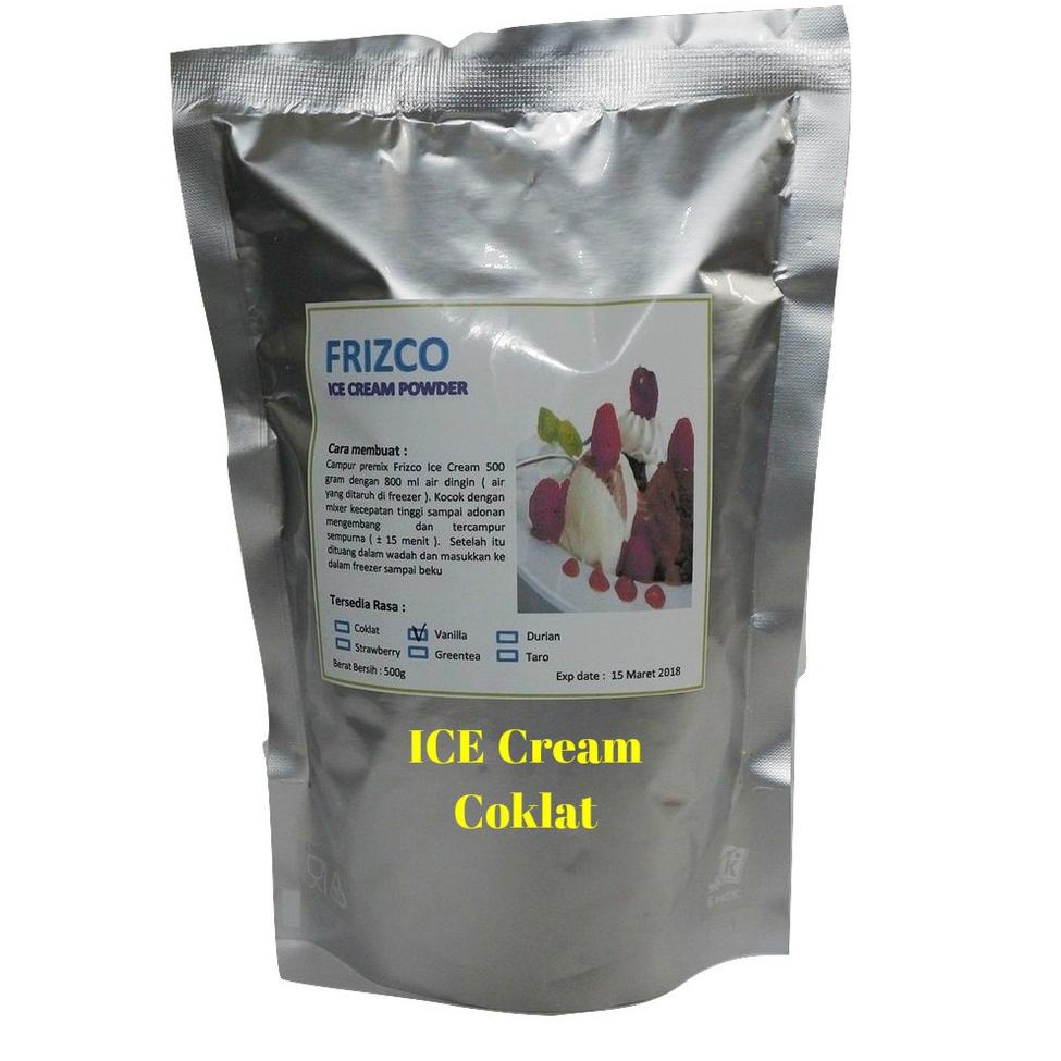 

Bagus!!!!!! Coklat Bubuk Es Krim Frizco Ice Cream Bulky Instant Powder Frisco 500gr chocolate cokelat tepung serbuk es krim instan hard serve mixer gosir distrbutor