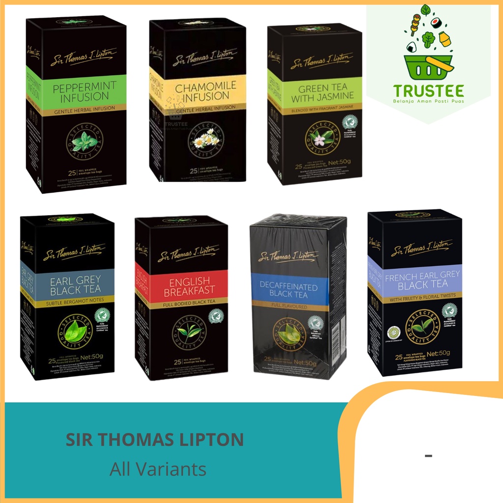 Teh LIPTON INFUSION Sir Thomas Lipton Tea detox herbal 25bag