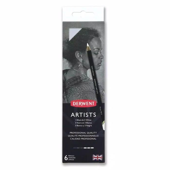 

Derwent Artists Pencil Black & White set 6.