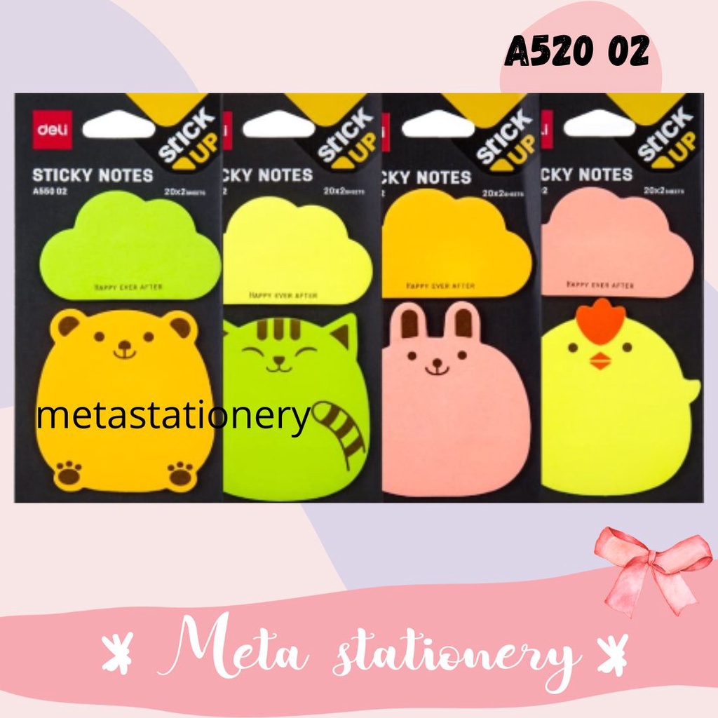 

Memo Stick / Kertas Memo / Sticky Note Deli A550 02