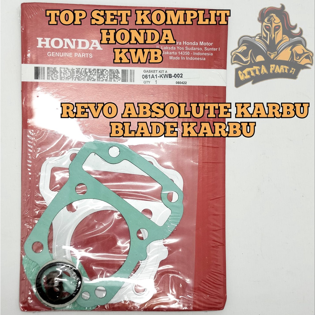 PACKING TOP SET LENGKAP HONDA AHM KWB KUALITAS ASLI ORIGINAL HONDA AHM  REVO ABS ABSOLUTE KARBU BLADE KARBU