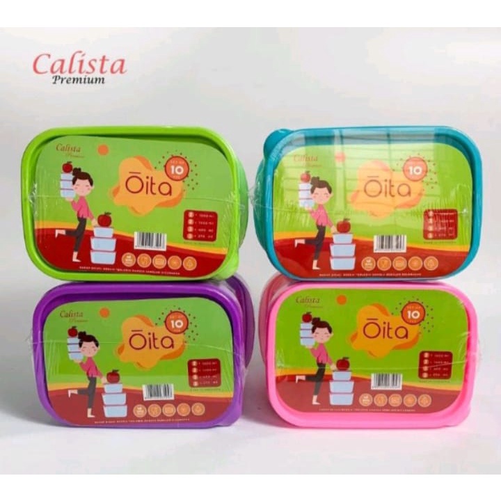 Calista Oita Set isi 10pcs | Toples Beranak Bpa Free