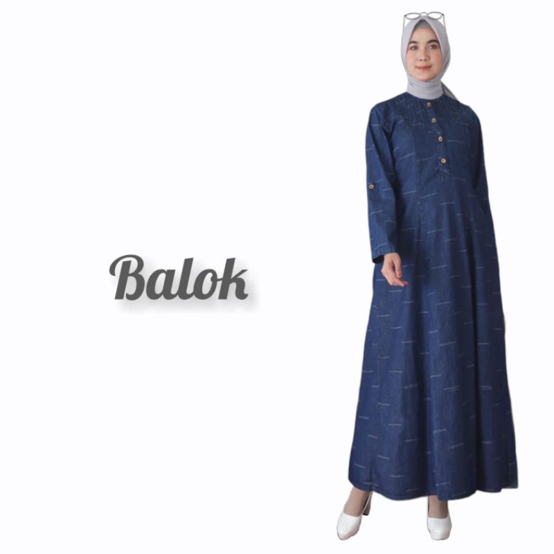 Gamis karet belakang motif terbaru by Yoo see Jeans