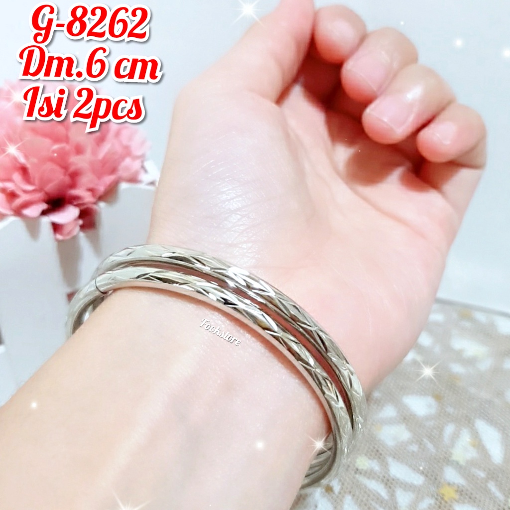 PERHIASAN GELANG DEWASA KERONCONG ISI 2 PCS /G-8262