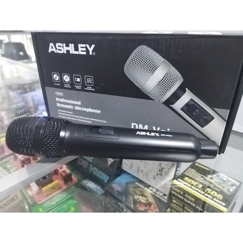 Microphone MIC Cable KARAOKE PROFESIONAL mic ASHLEY DM-Voice ORIGINAL