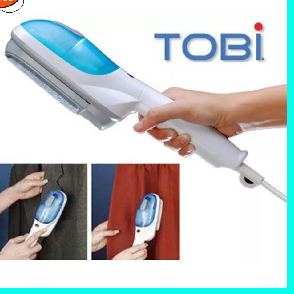 ☺ TOBI Setrika Uap Berdiri Laundry Steamer Gosokan Baju Setrika Listrik Travel Portable Setrikaan ➣