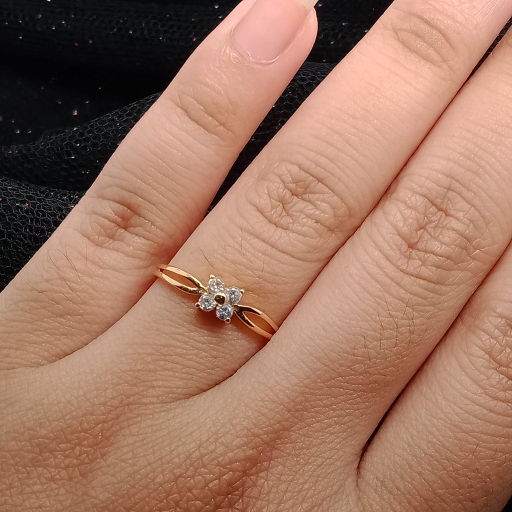 Cincin Emas 17K - 1.2 Gr Kadar 750 - 4402