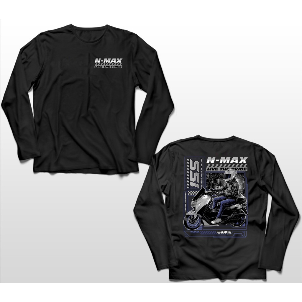 KAOS LENGAN PANJANG YAMAHA NMAX 155 RIDER BIG SIZE JUMBO