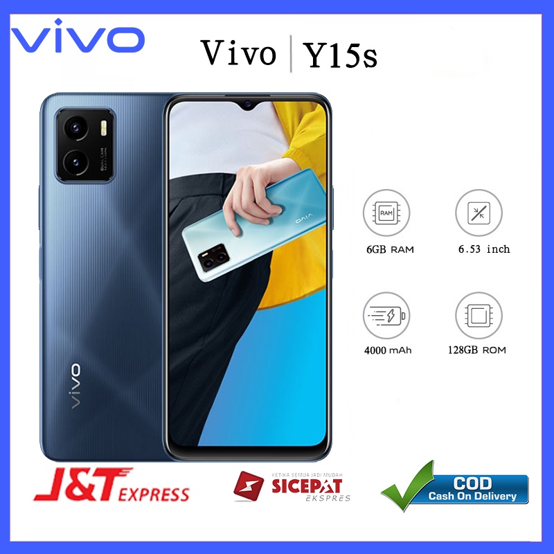 HP Vivo Y15s ori original hp new hp baru smartphone ram 6/128GB