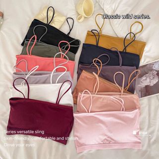 GO!BR1061 BH Bra Sport Wanita Sexy Tanpa Kawat  Pakaian Dalam Sport Bralette Tali Import