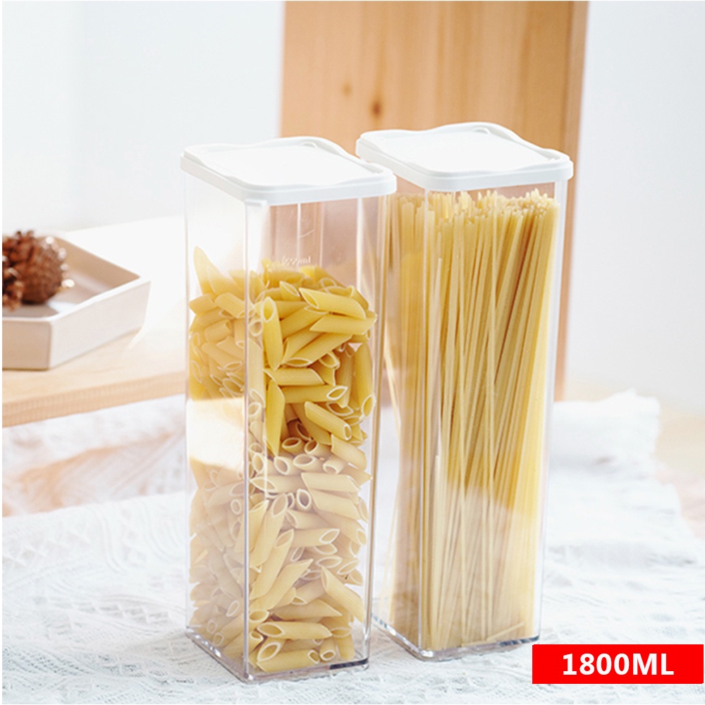 Food Container High 1800 ml (9x10x28 cm) - Korea No.1 Food container toples bening transparan plasti