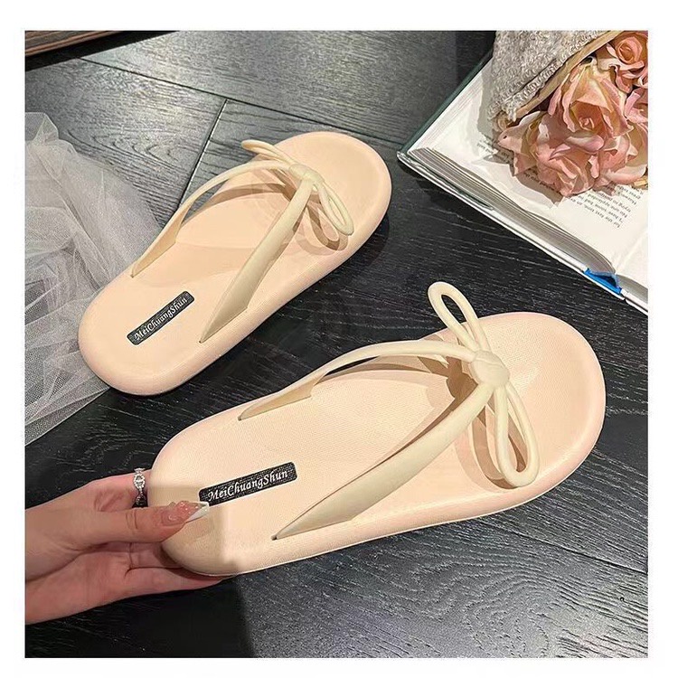 CUCI GUDANG GROSIRTAS TG0510 Sandal Jepit Jelly Wanita Bahan Karet Elastis Non Slip Pita Cantik Import