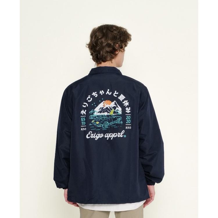 Sale Erigo Coach Jacket Nippon Nonatsu Navy Ac19