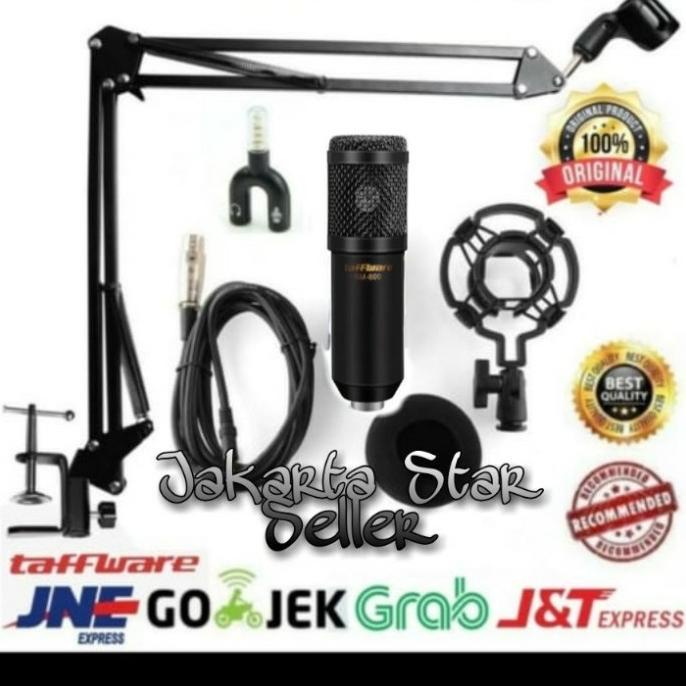 Paket mic BM 800 / Bm 800 arm stand mic scissor with splitter