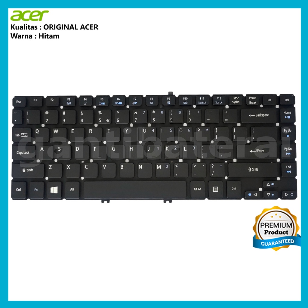 Keyboard Acer R7-571 R7-572G R75-572 Backlight Lampu