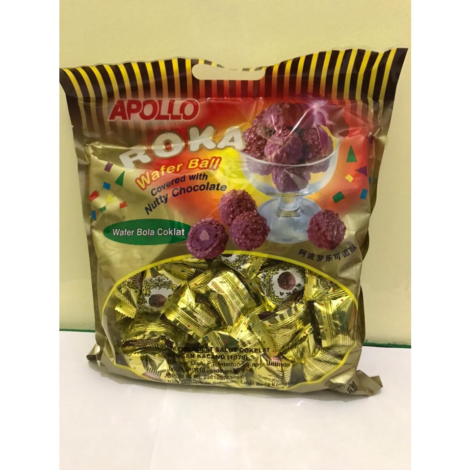 

Deskripsi APOLLO ROKA WAFER BALL ISI 50 PC Roka Apollo Wafer Ball Coklat Isi 50 Pcs OriginalRoka