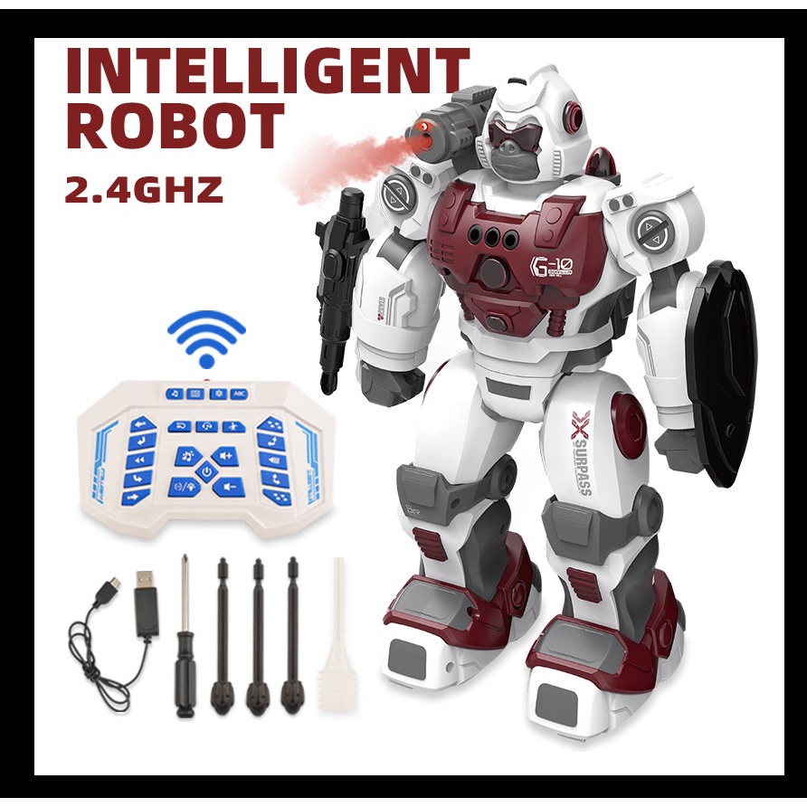 TERLARIS 2023 / JUMBO KINGKONG ROBOT - GOLIRA MAINAN ANAK REMOTE CONTROL 2.4GHZ TEMBAK DAN SPRAY DAN