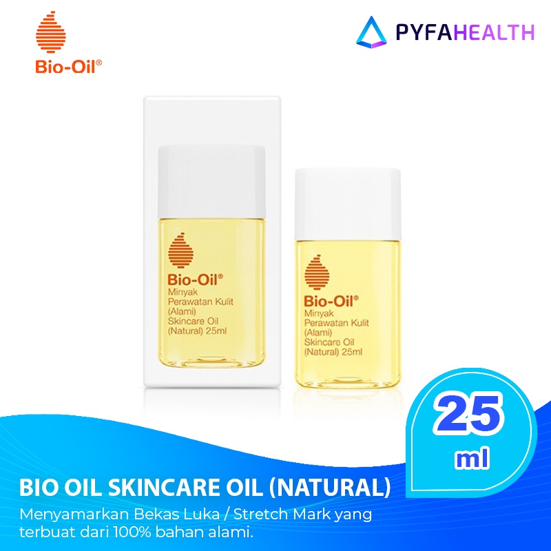 Bio Oil Skincare Oil (Natural) untuk Bekas Luka &amp; Stretch Mark - 25 ml
