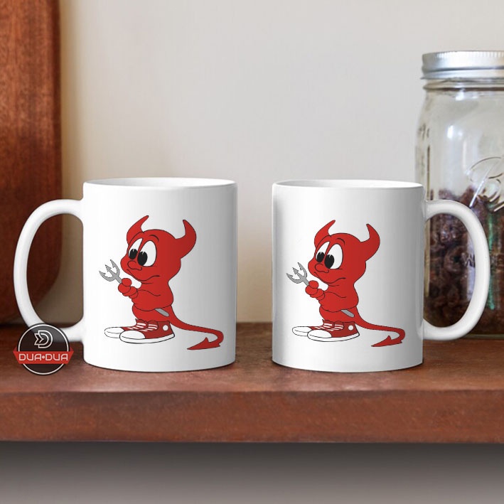 Mug Gelas devil red demon cartoon satan